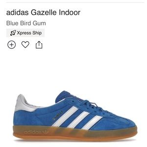 Adidas Gazelle Blue Bird Gum Sneakers